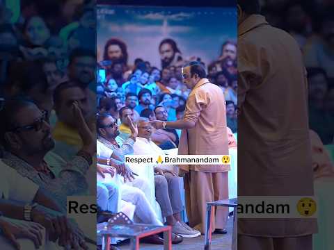 Respect 🙏Brahmanandam at MohanBabu’s 😍#brahmanandam #crazynayakvlogs #shorts