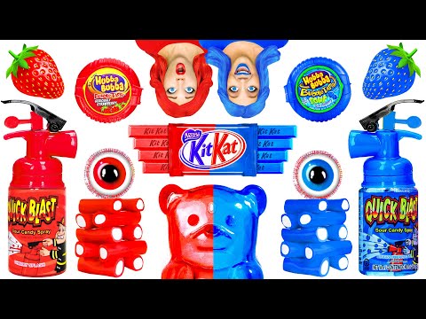लाल बनाम नीली खाद्य चुनौती | अद्भुत रसोई युक्तियाँ Multi DO Fun Challenge