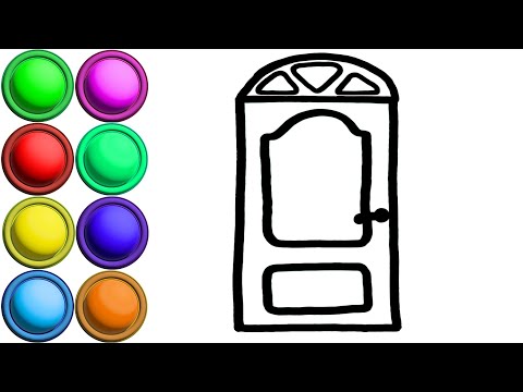 Rainbow Door Learn How to Drawing, Coloring for Kids and Toddlers | Best Art Colors for Children