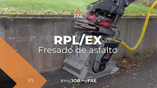 Fresadora de caminos FAE para excavadoras, basada en la tecnología del “fresado en frío”