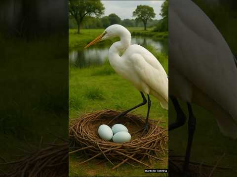 The farmer asks heron to lay a lot of eggs #farmer #heron #ai
