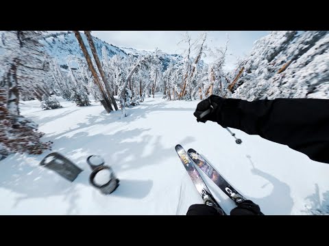 Mammoth on a Sunny Pow Day - POV