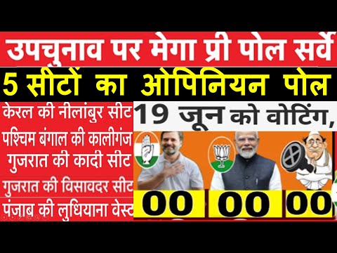Bye Elections: 5 सीटों का ओपिनियन पोल चौंकाने वाला सर्वे आया सामने, किसको बढ़त BJP-CON..-OTHER