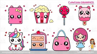 Cute Easy Drawings - 1 Hour Sunday Special Drawing Video Collection for Kids ❤️ ❤️