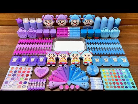 Mixing Slime With Purple vs Blue Nezha Balloon Characters #61