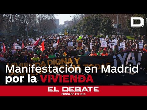 Miles de personas protestan en Madrid contra la especulación inmobiliaria