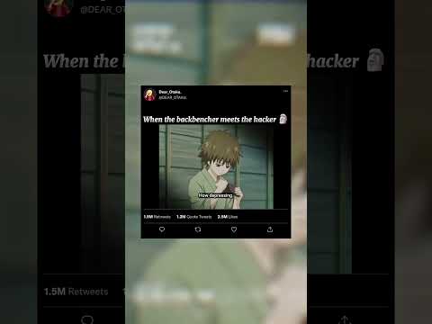 When the backbencher meets the hacker 🗿#animeshorts #animeedit
