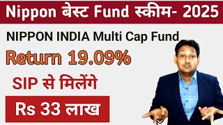 Nippon India Multi Cap August 2025 | Best Mutual Fund in Multi Cap | SIP