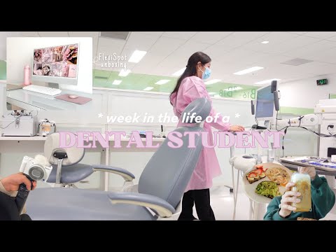 week in the life of a dental student | days in clinic, new flexispot desk & amazon haul