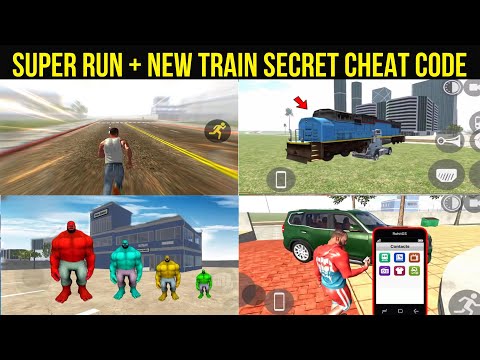 SUPER RUN + NEW TRAIN 🚂 SECRET CHEAT CODE IN INDIAN BIKE DRIVING 3D