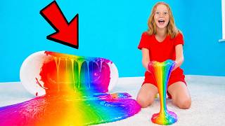 Nastya Makes Giant Watermelon Slime