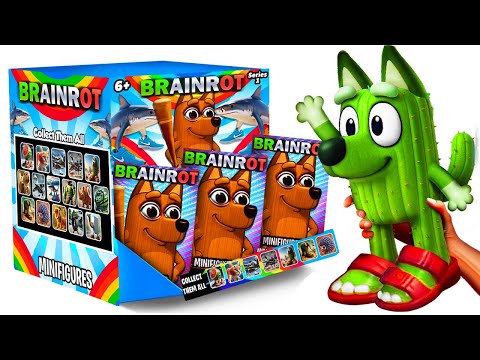¡La CAJA MISTERIOSA de BLUEY Italian Brainrot! 🐶 NUEVAS BINGO y BLUEY Brainrot ANIMALES Minifiguras!