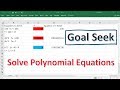 Excel Goal Seek Feature Quiz