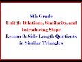 Scale Factors and Triangle Similarity