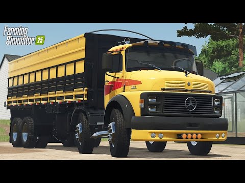 COMPRANDO MEU NOVO MERCEDES-BENZ 1313 BI-TRUCK - FARMING SIMULATOR 25 #52