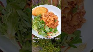 Slow Cooker Cheeseburger Pasta #easyrecipes #summerfood