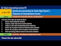 Financial Statements and Income Concepts