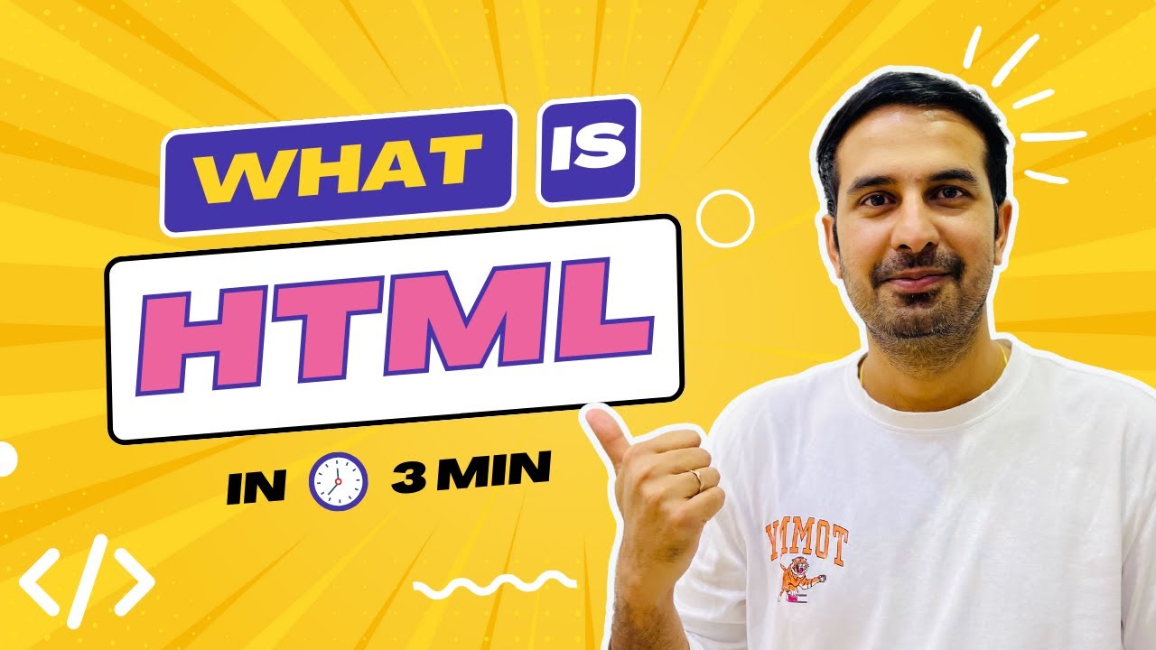 What is HTML? - A Beginners Explanation | html tutorial for beginners|