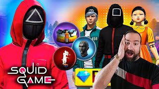 ¡SACANDO  LAS SKINS DEL JUEGO DEL CALAMAR CON 1600 DIAMANTES" EN FREE FIRE! 😱