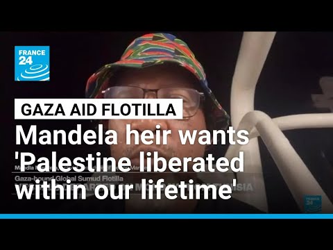 YouTube video thumbnail: 'Our Struggle is Intertwined With the Palestinians' Struggle', Mandela's Grandson Says