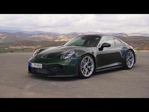 The new Porsche 911 GT3 with Touring Package Design Preview in Oakgreen Metallic Neo