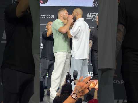 😤 KHAMZAT CHIMAEV VS DRICUS DU PLESSIS INTENSE FIRST FACE OFF (UFC 319)