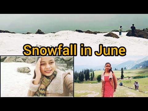 June mei snowfall dekhkr hum log surprised ho gye!! 😯 Kashmir Vlog PART 2/Gulmarg trip with Family