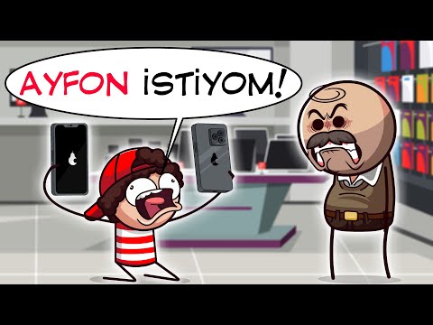 Küçükken Telefoncuya Gittiğimde (En Komik Animasyonlar)