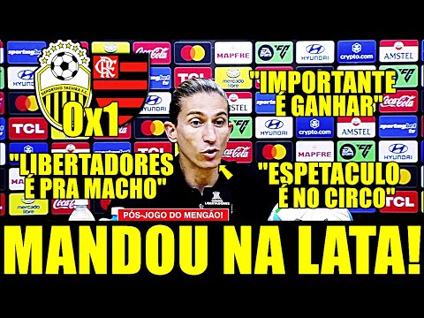 COLETIVA DE FILIPE LUIS APÓS DEPORTIVO TACHIRA X FLAMENGO
