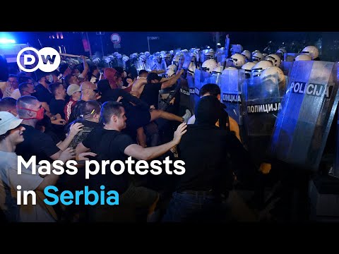 YouTube video thumbnail: Police Clash With Anti-Government Protesters Demanding New Elections