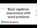 Writing Algebraic Expressions from Word Problems