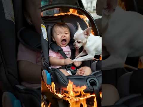 Chihuahua Saves Baby from Exploding Car – Heart-Stopping Rescue Caught on Camera!