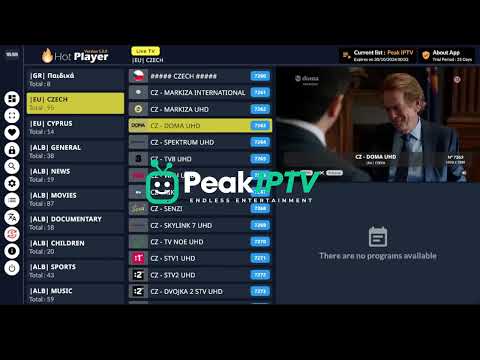 IPTV Peak Channels List