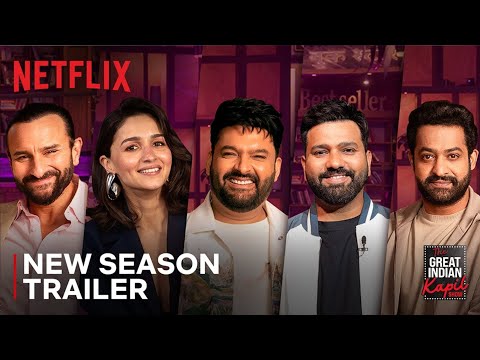 The Great Indian Kapil Show Season 2, Kapil sharma, Rohit Sharma,Jr Ntr,Alia Bhatt, Saif Ali khan,