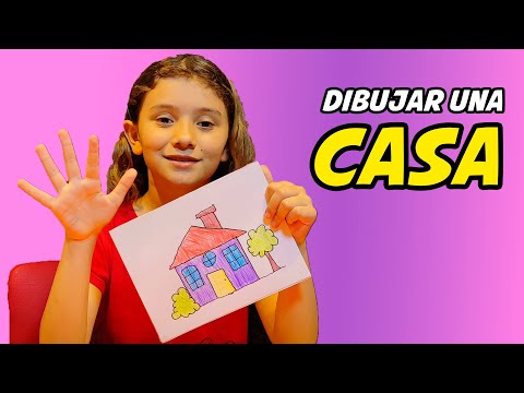 ⭐ Como Dibujar una CASA de CAMPO facil para Niños