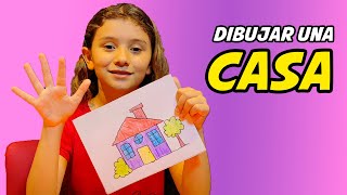 ⭐ Como Dibujar una CASA de CAMPO facil para Niños