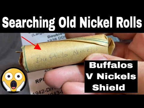 Searching a Bag of Old Nickel Rolls for Rare Coins