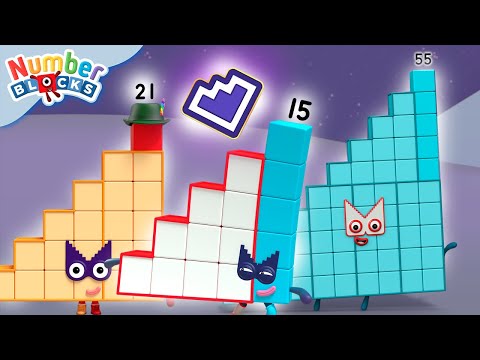 EL ESCUADRÓN ESCALÓN | Aprende a contar | Matemáticas para niños | @Numberblocks en español