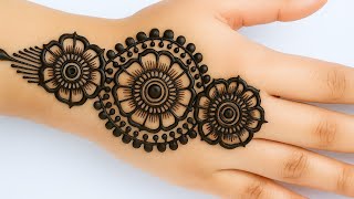 Elegant Back Hand Mehndi Design 2025 | Easy & Beautiful Mehndi for Beginners