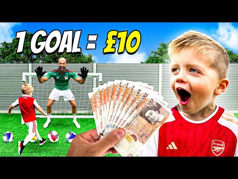 I PAID My SON £10 For Every GOAL He SCORED!!