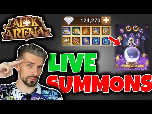 LOADS Diamonds and scrolls for summons and Stargazing on MAIN and TEST[AFK ARENA] Livestream