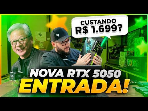 Lançamento da NOVA RTX 5050 8GB a Placa de Entrada com RAY TRACING VALE A PENA?