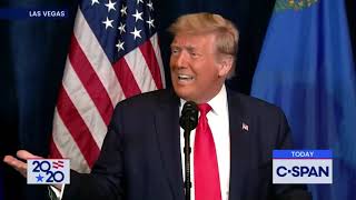 President Trump news conference in Las Vegas, 2020