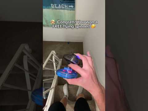 He won a FREE flying spinner by doing this… 🤫🥳