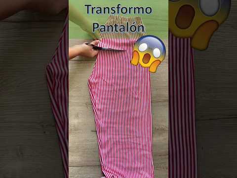 ♻ Transformo PANTALÓN en Vestido ✂👖➡👗 IDEA to RECYCLE OLD PANTS - TRANSFORMAR Ropa - DIY Dress