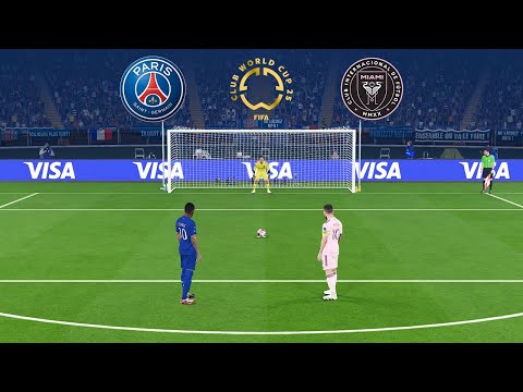PSG vs INTER MIAMI - PENALTIES | 1/8 Final FIFA Club World Cup 2025 | PES Gameplay