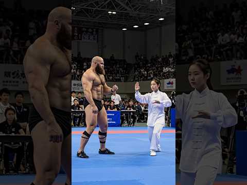 Can’t believe the beauty won easily #kungfu #amazing #crazy #funny #taichi #cool