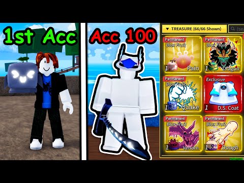 I Upgraded 100 Blox Fruits Accounts!