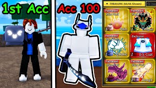 I Upgraded 100 Blox Fruits Accounts!