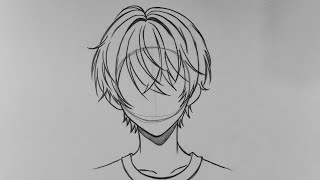 MUDAH BANGET !! Cara Menggambar Rambut Anime Cowok Untuk Pemula Step by Step
